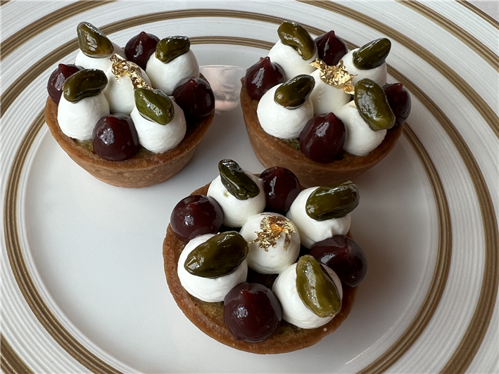 pistachio Bakewell tarts