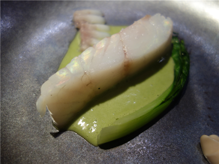 turbot with bak choi