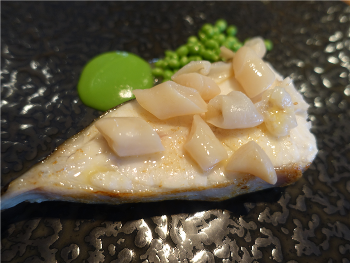 turbot and razor clams